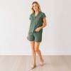 Women's Linen Lounge Shirt | Relaxed Button Front Linen Top | KOSSR