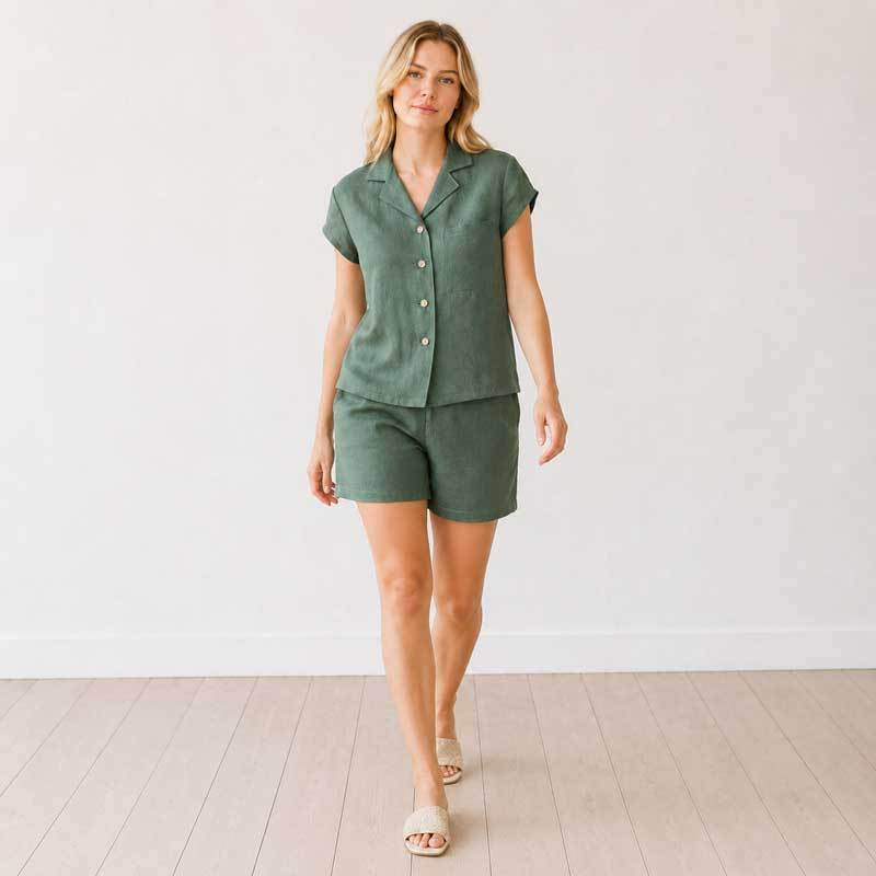 Women's Linen Lounge Shirt