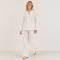 White Linen Lounge Button-Up Top