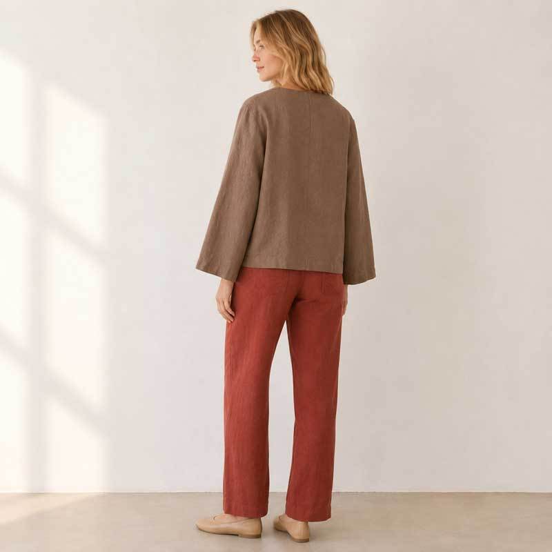 Women's Relaxed Linen Jacket