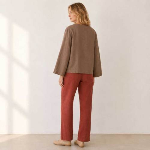 Women's Relaxed Linen Jacket