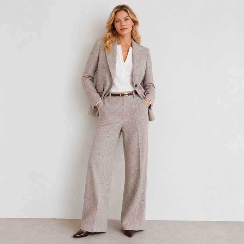 Women's Tailored Linen Blazer