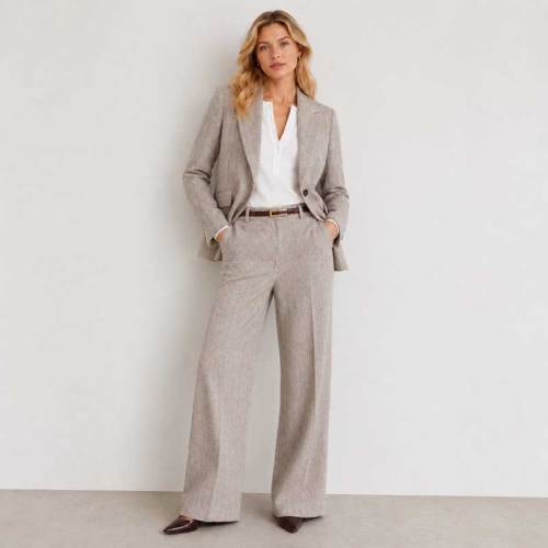 Women's Tailored Linen Blazer