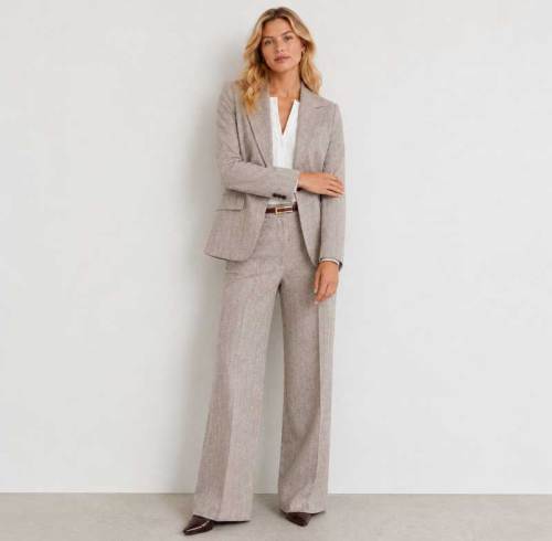Women's Tailored Linen Blazer