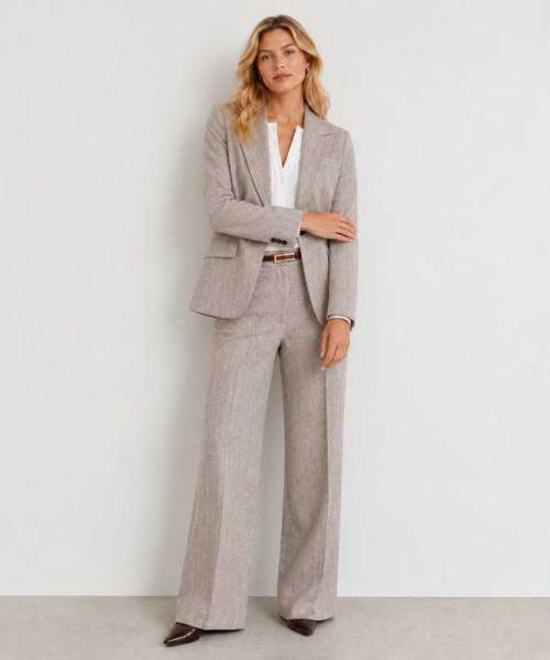 Women's Tailored Linen Blazer