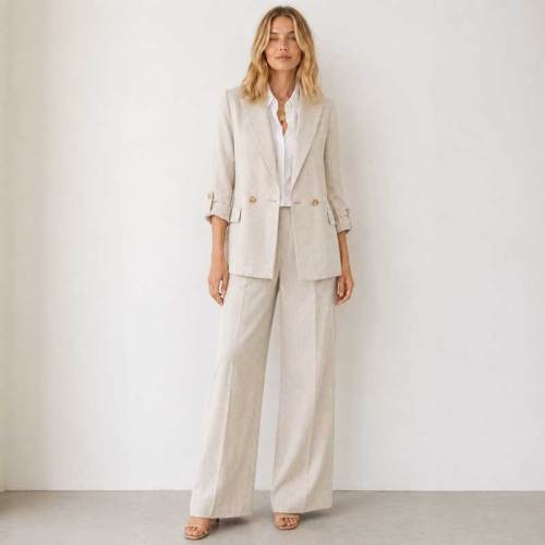 Women's Relaxed Linen Blazer