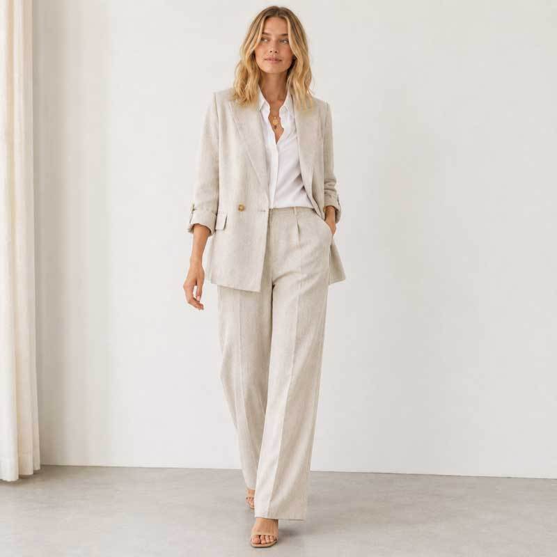 Women's Relaxed Linen Blazer