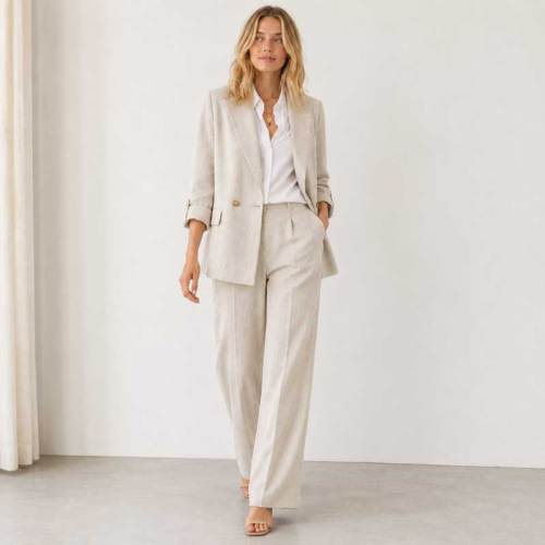 Women's Relaxed Linen Blazer