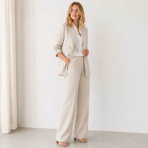 Women's Relaxed Linen Blazer