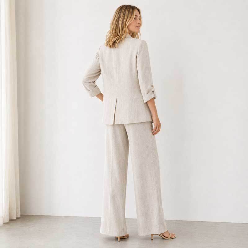 Women's Relaxed Linen Blazer