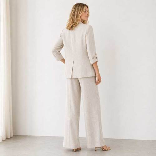 Women's Relaxed Linen Blazer