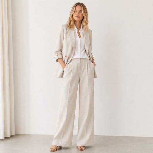 Women's Relaxed Linen Blazer