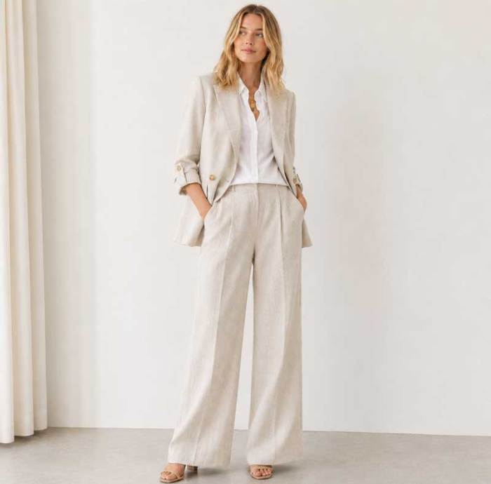 Women's Relaxed Linen Blazer