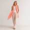 Soft Coral Linen Scarf for Women | Lightweight Summer Linen Wrap