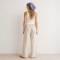 Dusty Blue Linen Head Scarf for Women | Lightweight Linen Bandana