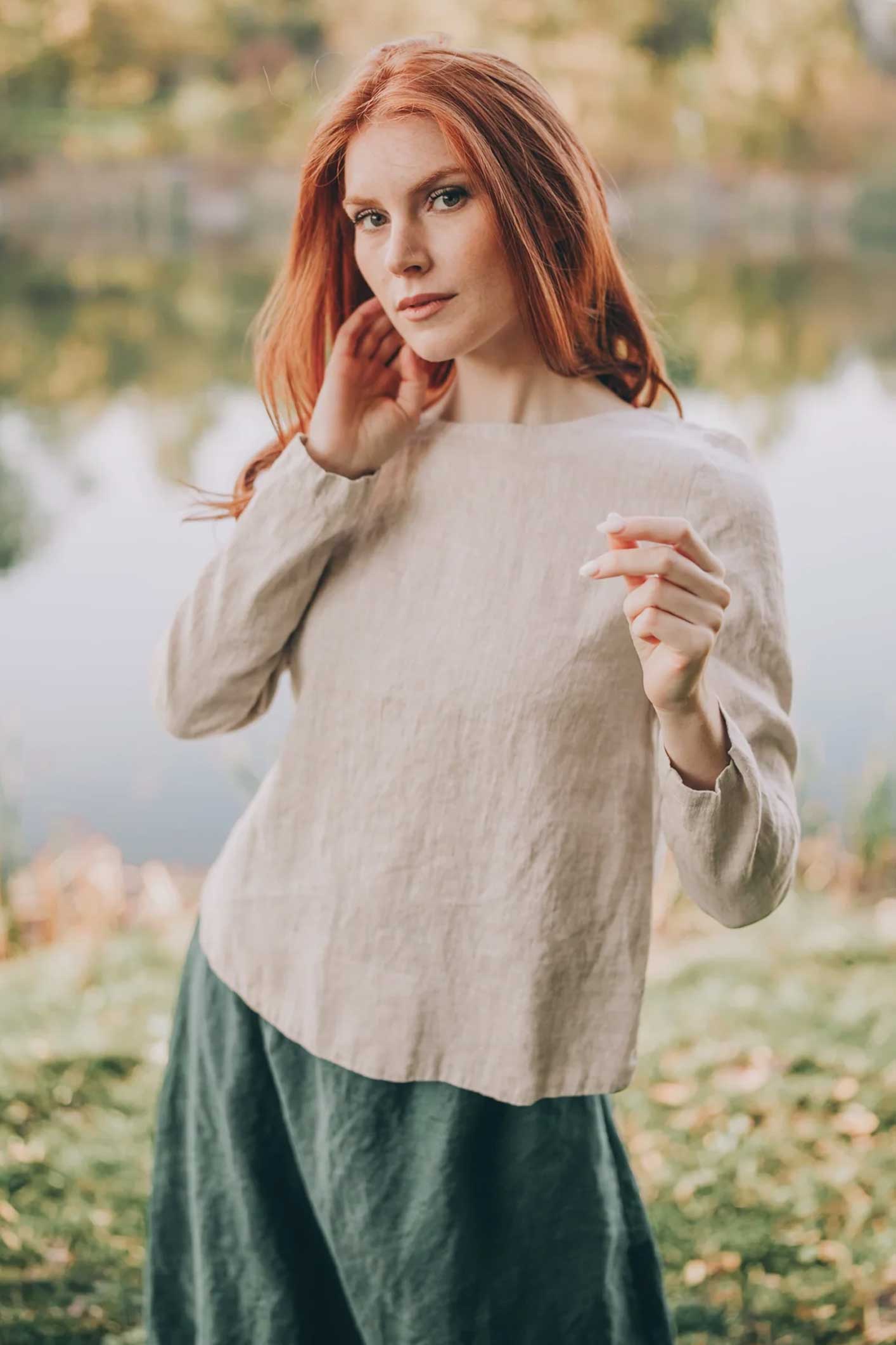 Women's Linen Staple Top