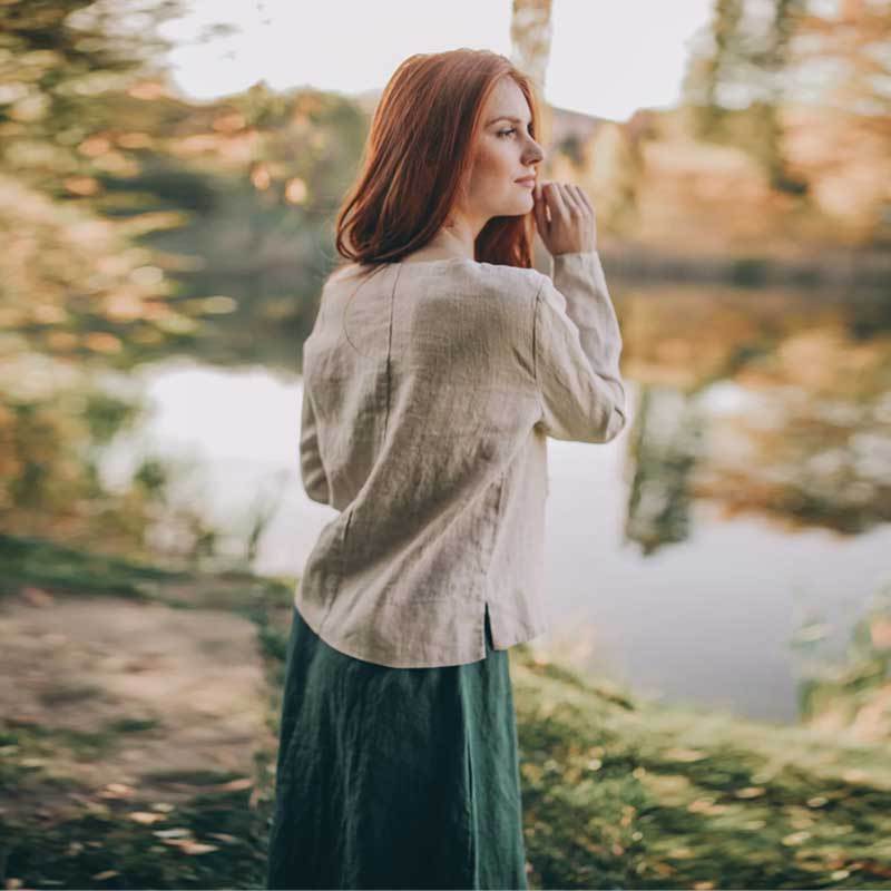 Women's Linen Staple Top