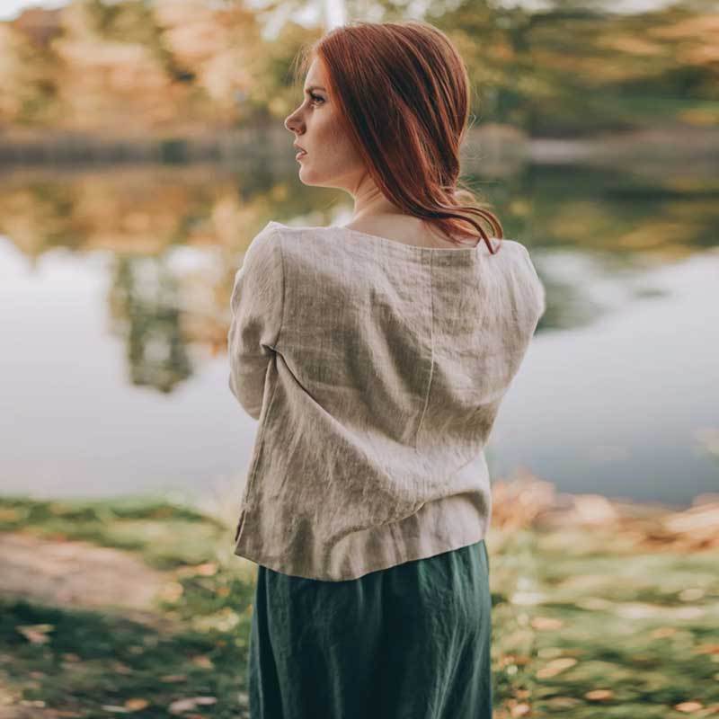 Women's Linen Staple Top