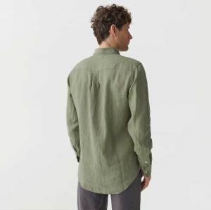 Men's Green Linen Shirt