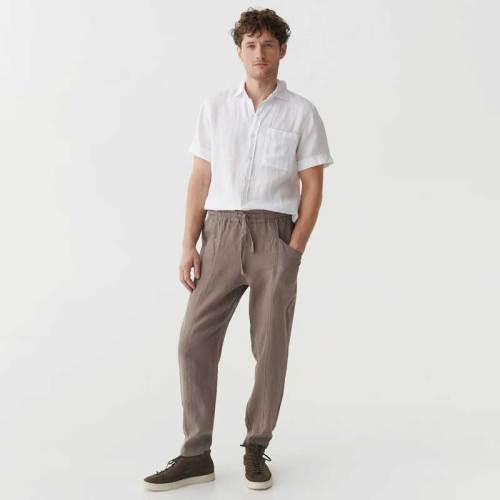 Men's Relaxed Linen Drawstring Pants