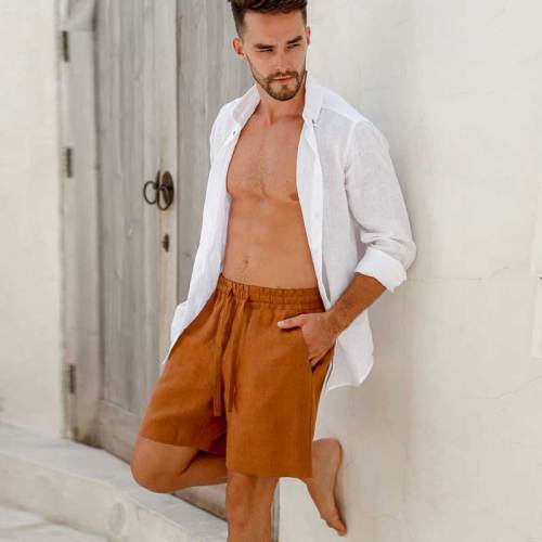 Men's Linen Shorts