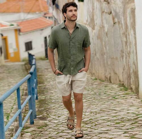 Men's Relaxed Linen Shorts
