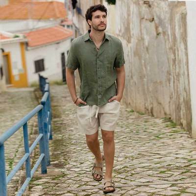 Men's Relaxed Linen Shorts