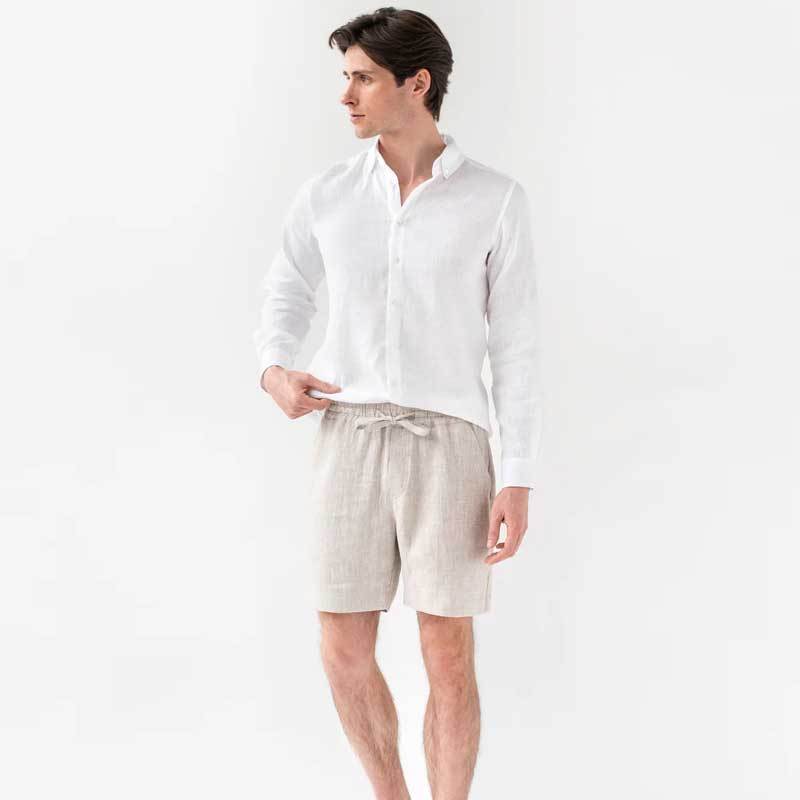 Men's Relaxed Linen Shorts