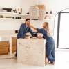 Men's Blue Linen Lounge Set