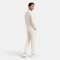 Men's White Linen Shirt and Pants Set