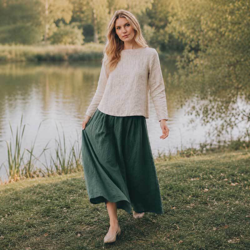 Women's Linen Staple Top