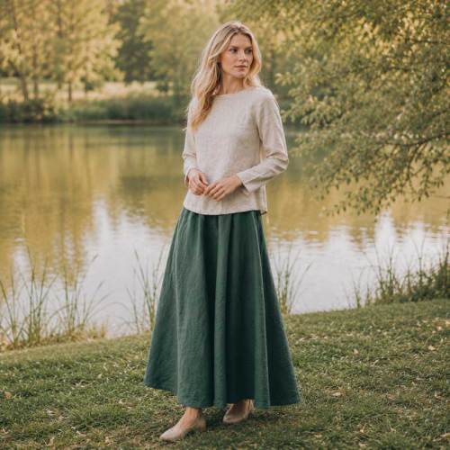 Women's Linen Staple Top
