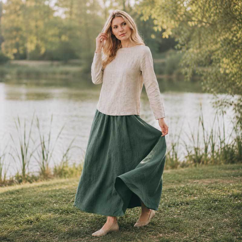 Women's Linen Staple Top