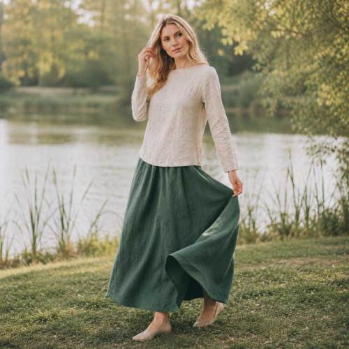 Women's Linen Staple Top