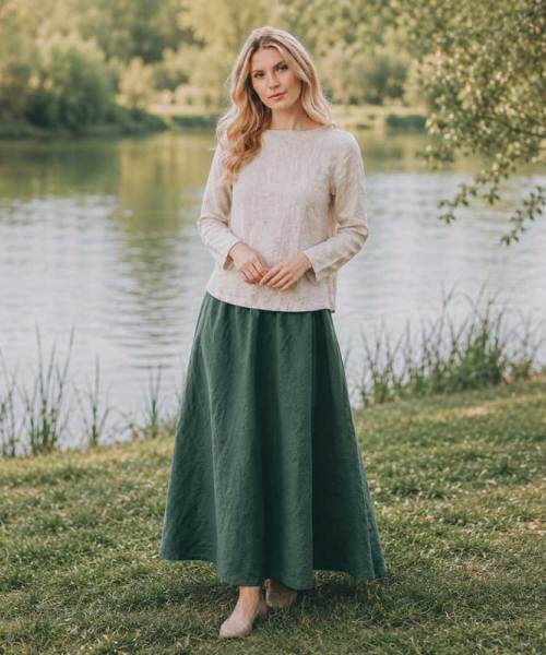 Women's Linen Staple Top