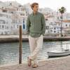 Men's Green Linen Shirt