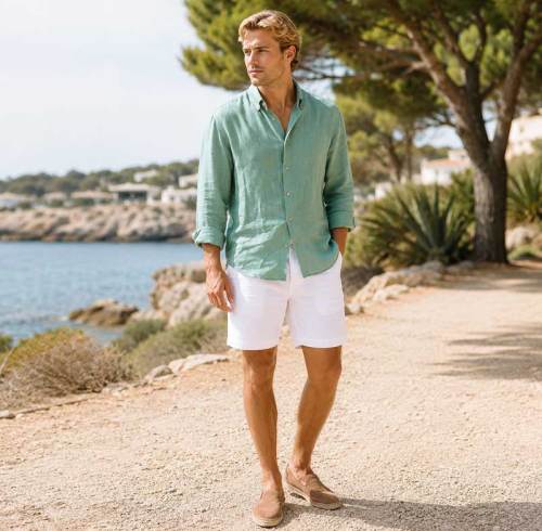 Men's Coastal Linen Shirt