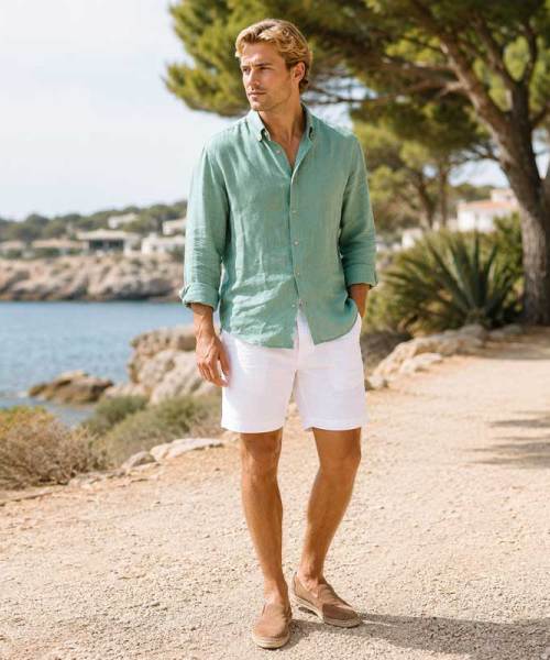 Men's Coastal Linen Shirt