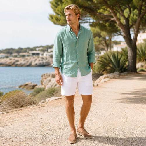 Men's Coastal Linen Shirt