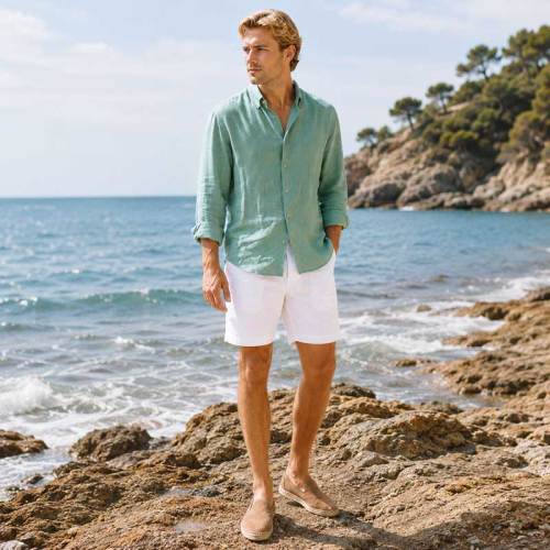 Men's Coastal Linen Shirt