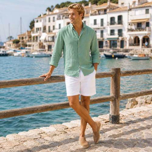 Men's Coastal Linen Shirt