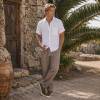 Men's Relaxed Linen Drawstring Pants
