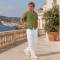 Men's White Linen Pants