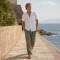 Men's White Short Sleeve Linen Shirt