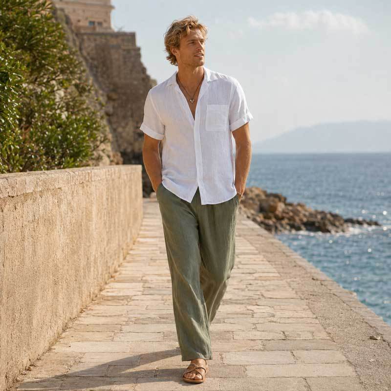 How to Style Men's Linen Shirts | Men's Linen Outfit Guide