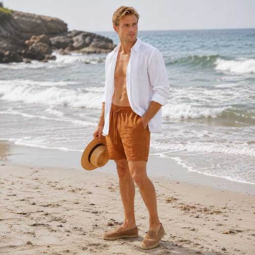 Men's Linen Shorts