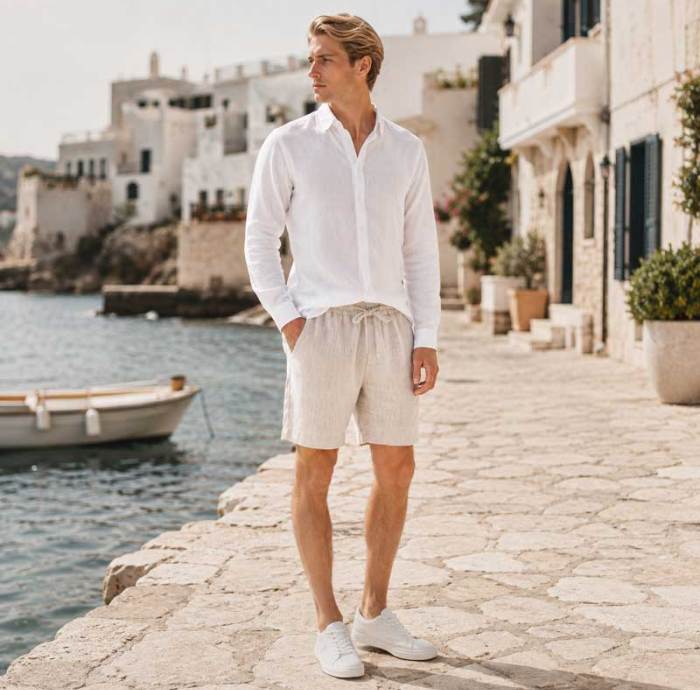Men's Relaxed Linen Shorts