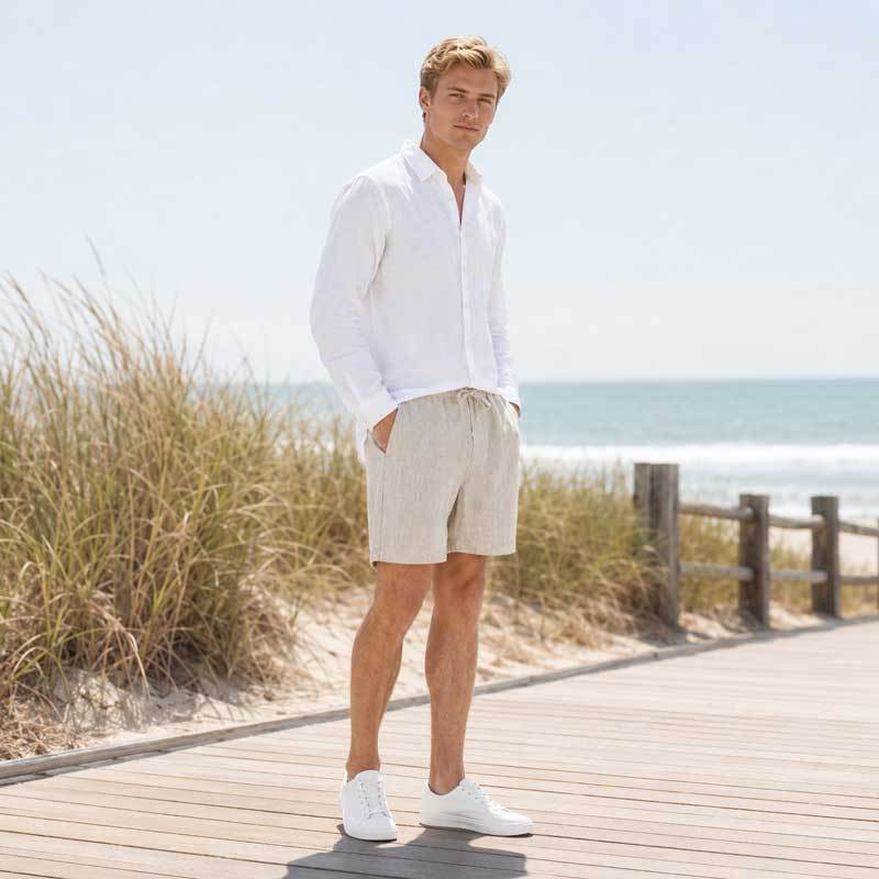 Men's Relaxed Linen Shorts