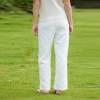 Women's White Linen Wide Leg Pants