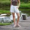 Women's Linen Shorts | Printed Relaxed Fit High Waist Casual Summer Shorts